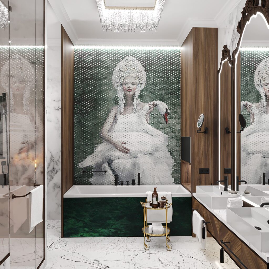 raffles luxury hotel design and fitout signature suite bathroom