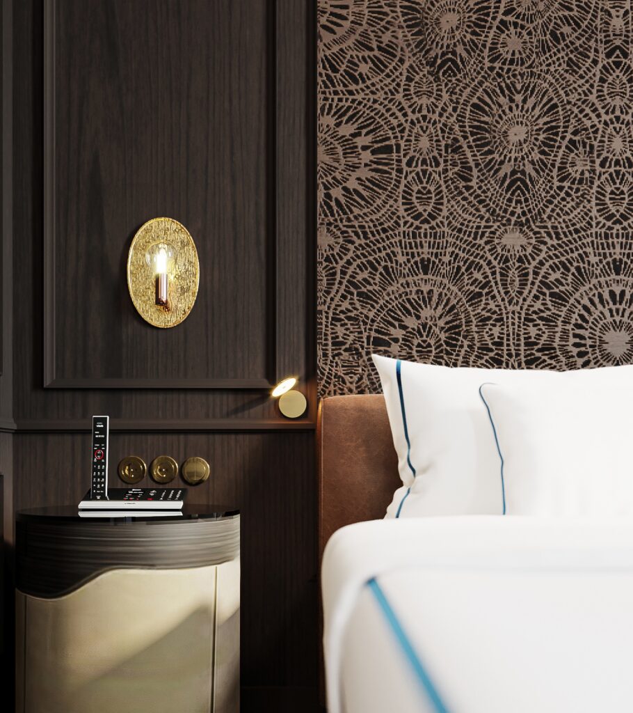 raffles luxury hotel design and fitout signature suite bedroom 1
