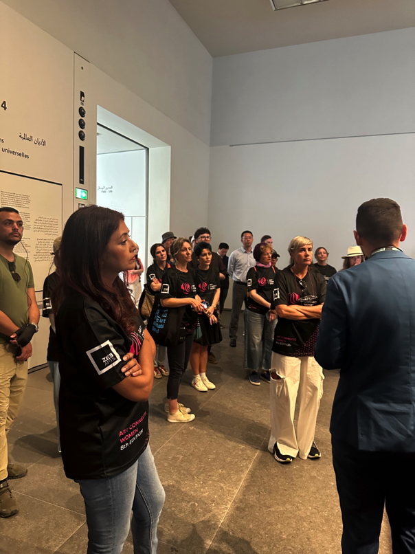 Art Connects Women group tour inside Louvre Abu Dhabi gallery