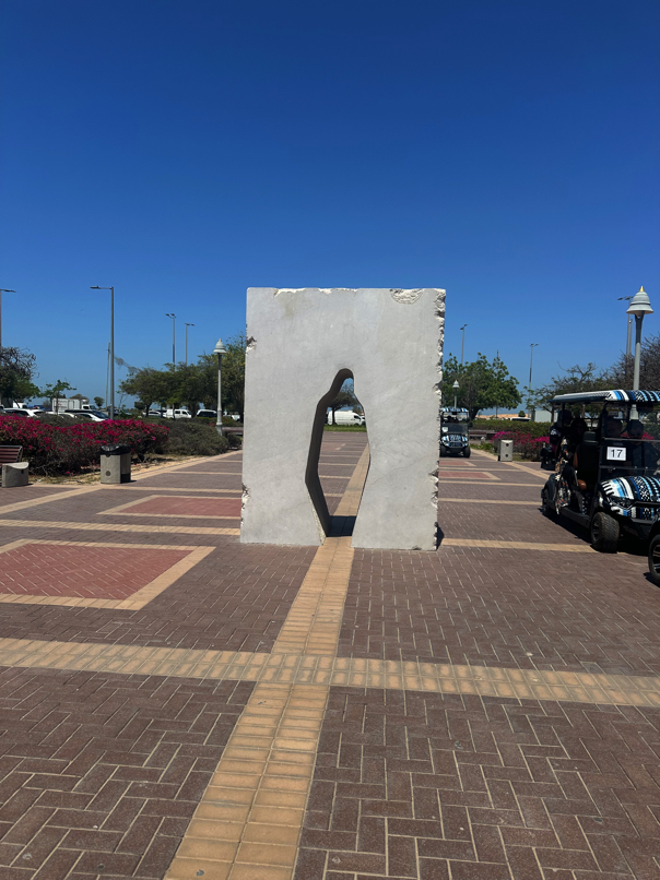 Sculptural gateway entrance — Abu Dhabi Biennale installation