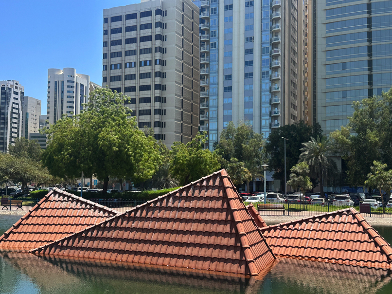 Architectural detail near Abu Dhabi cultural district